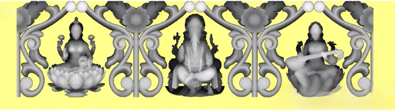 Mix - MIX-116 Divine Trinity God Relief Carving Panel 3D Model